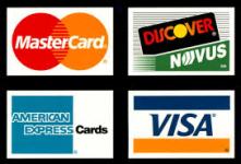 We accept all major credit cards